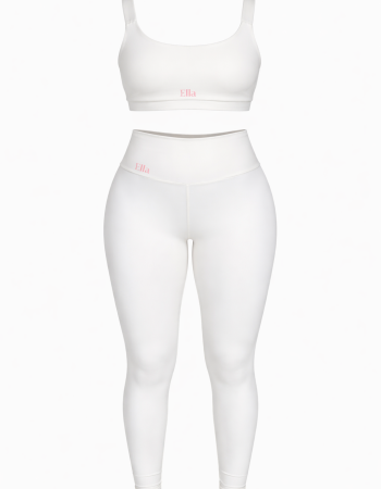 Conjunto Legging + Top – Branco luxo